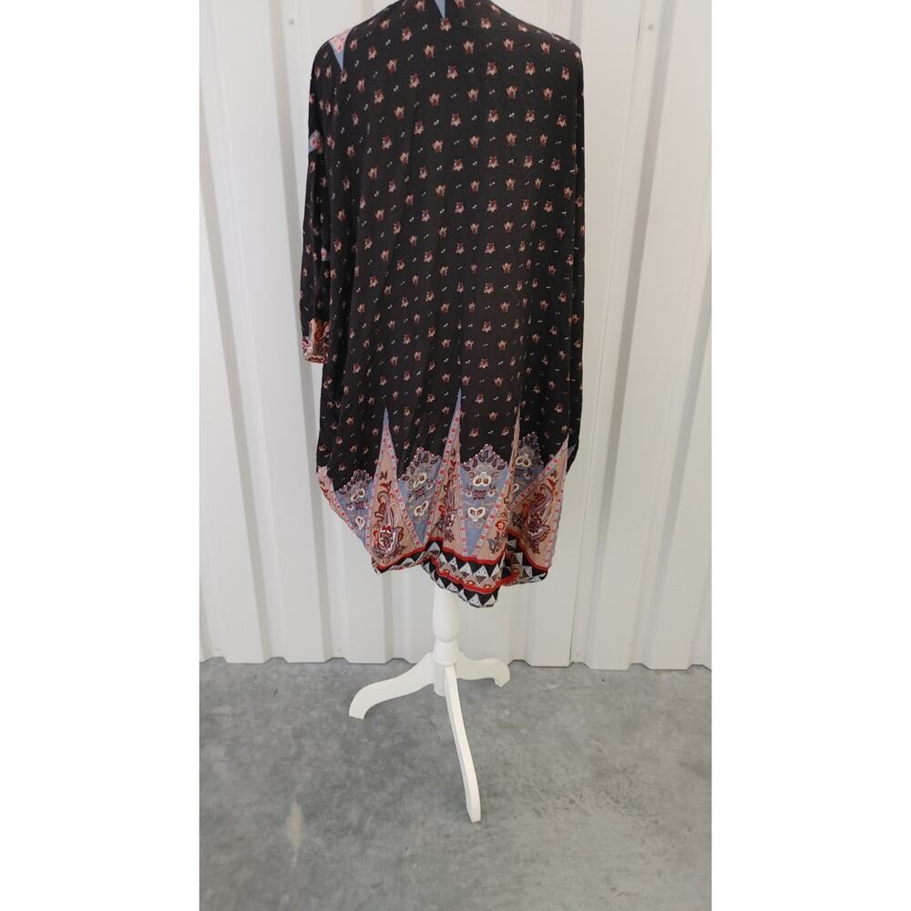 Lemon Tree Open Front Cardigan Lightweight Multicolor Small - Picture 3 of 5